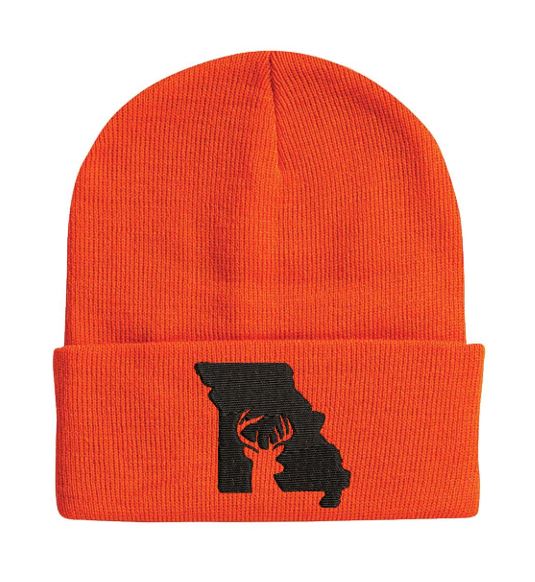 MO Buck Hunters Blaze Orange Beanie